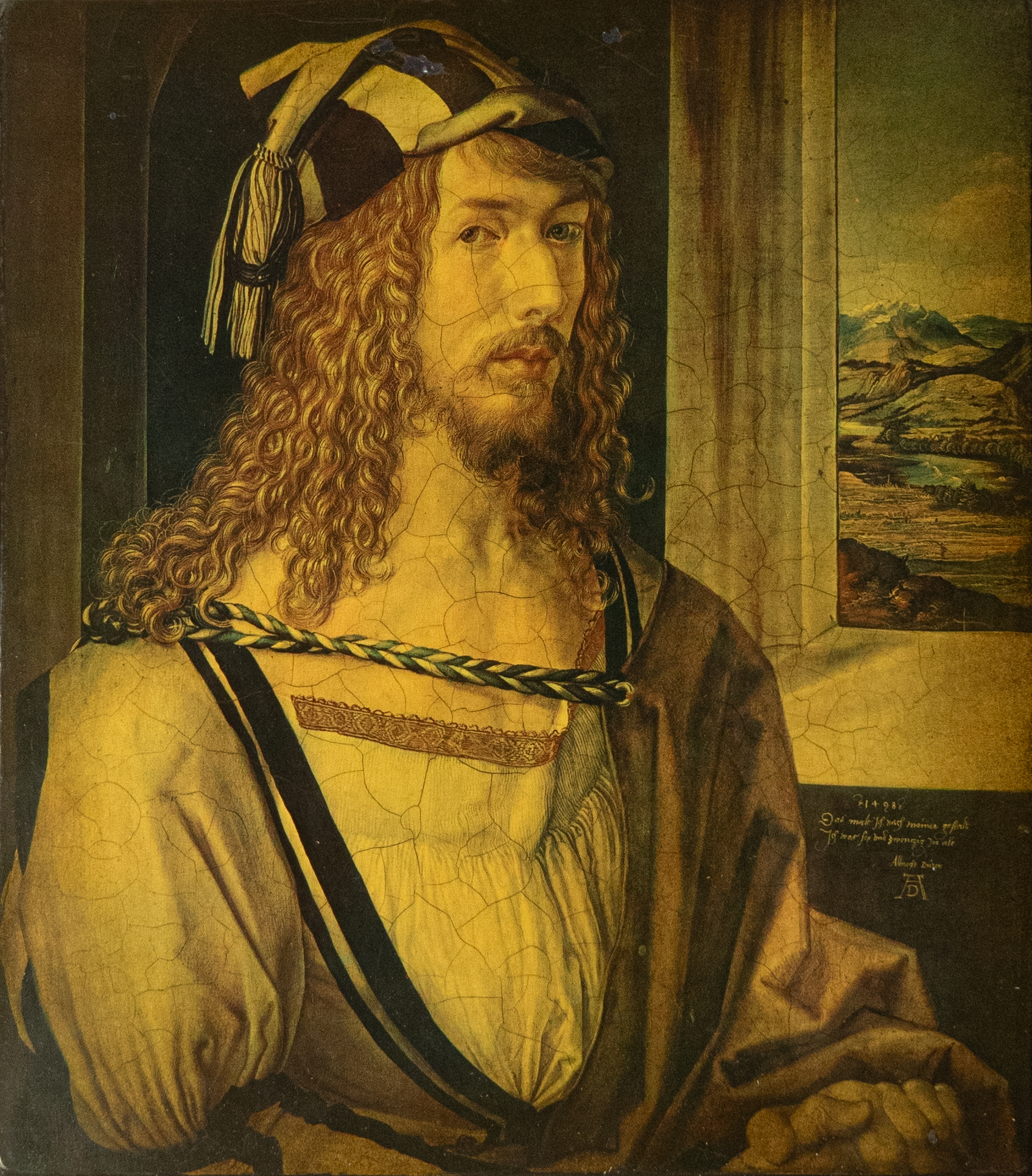 L’Autoportrait aux gants – Albrecht Dürer – 1498